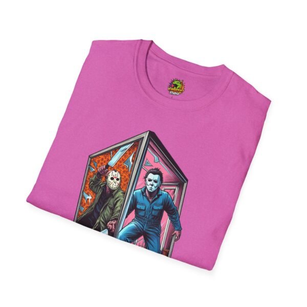 Jason & Michael Myers Funny Halloween Shirt | Vintage Horror Tee - Image 64