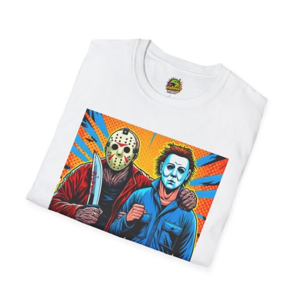 Jason Voorhees & Michael Myers Shirt | Funny Halloween Horror Tee - Image 4