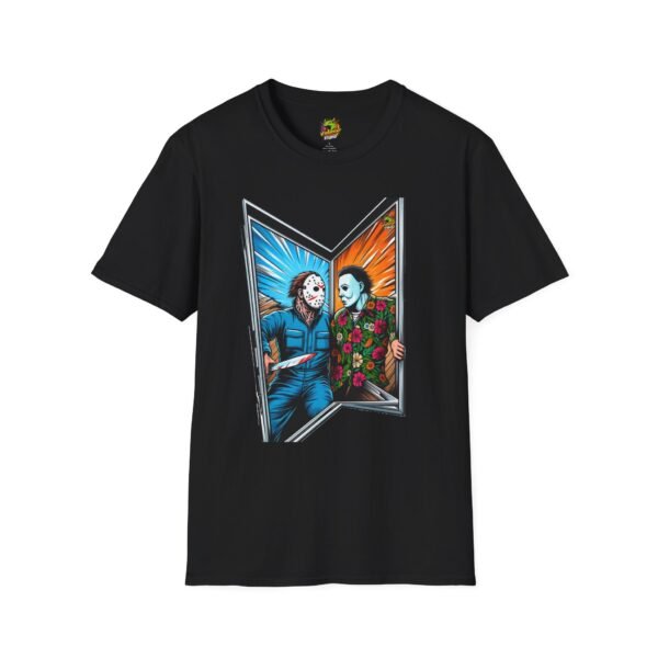 Funny Michael Myers Shirt | Jason Voorhees and Michael Halloween Tee - Image 5
