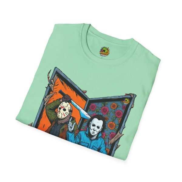 Jason Voorhees & Michael Myers T-Shirt | Funny Horror Tee - Image 28