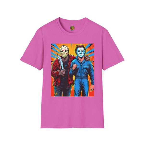 Jason Voorhees & Michael Myers Shirt | Funny Halloween Horror Tee - Image 61