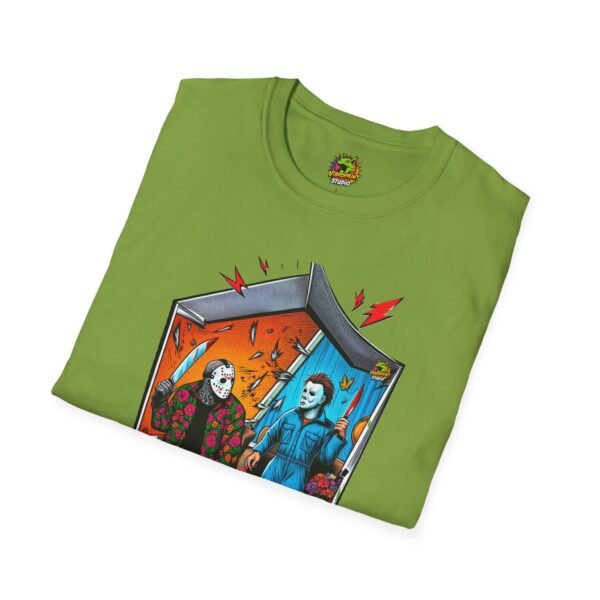 Michael Myers Shirt | Jason Voorhees Funny Picnic Halloween Tee - Image 24