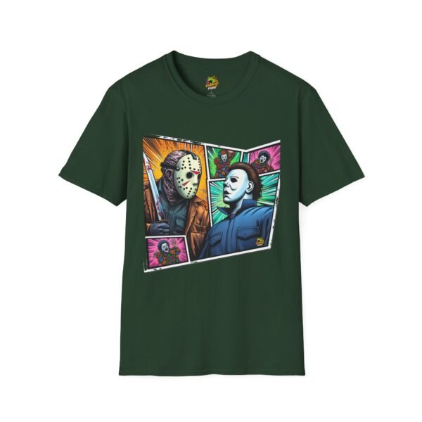 Jason Voorhees & Michael Myers Shirt | Funny Vintage Halloween Tee - Image 29