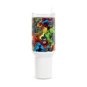 Stanley Comics Themed Tumbler | Colorful Geek Drinkware for Anime and Cartoon Fans