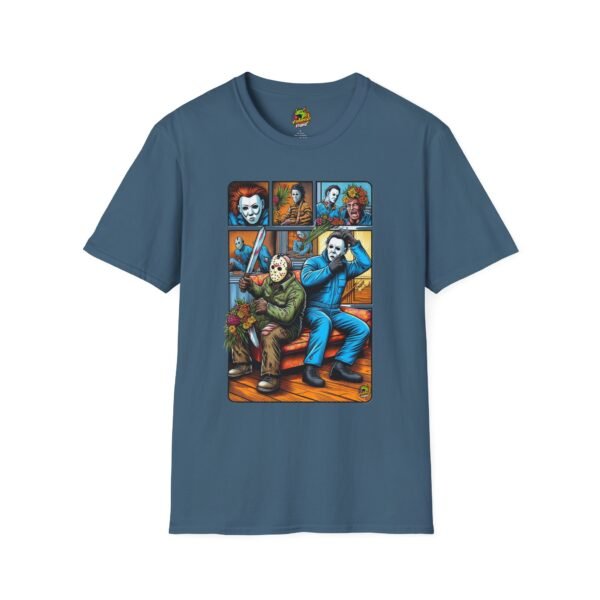 Jason Voorhees & Michael Myers Funny Shirt | Halloween Horror Tee - Image 37