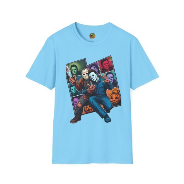 Jason Voorhees & Michael Myers Funny Shirt | Halloween Picnic Tee - Image 33