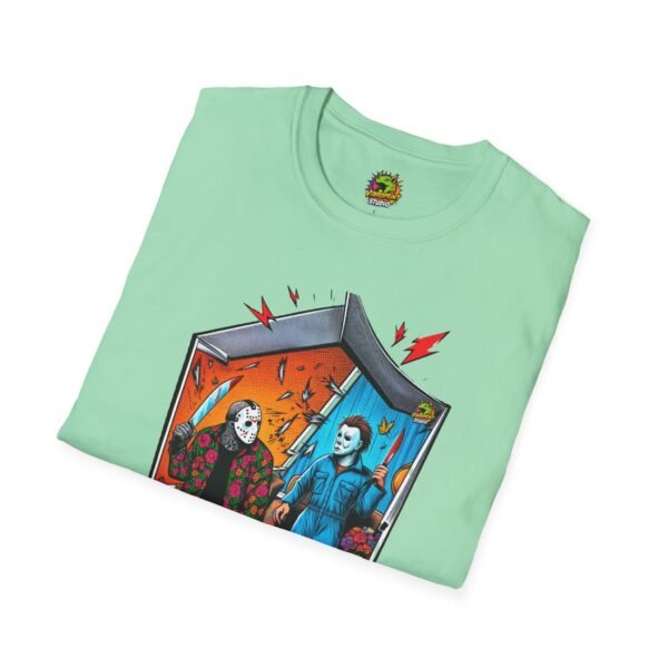 Michael Myers Shirt | Jason Voorhees Funny Picnic Halloween Tee - Image 28