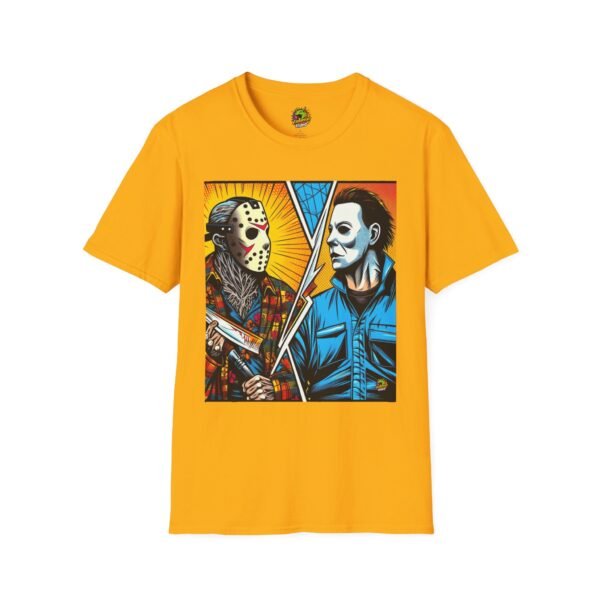 Jason & Michael Halloween Shirt | Funny Vintage Horror Tee - Image 13