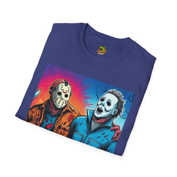 Jason Voorhees & Michael Myers Shirt | Funny Vintage Halloween Tee - Image 48