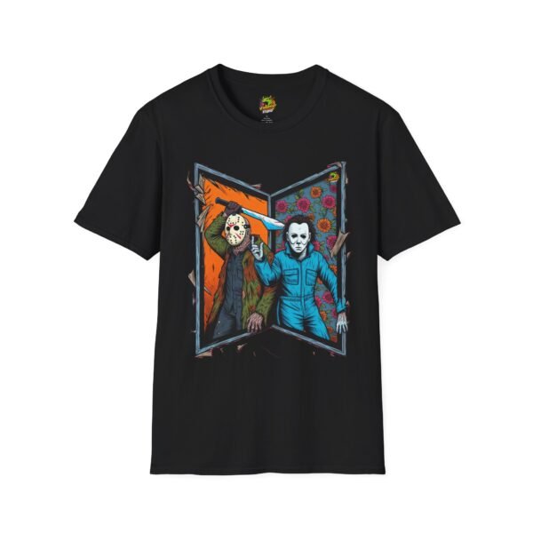 Jason Voorhees & Michael Myers T-Shirt | Funny Horror Tee - Image 5