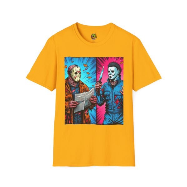 Michael Myers Vintage Tee | Jason Voorhees Funny Halloween Picnic Shirt - Image 13
