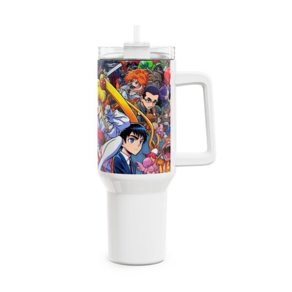 Stanley Tumbler | Anime Geek Drinkware for Gamers | Colorful Cartoon Tumbler - Image 4