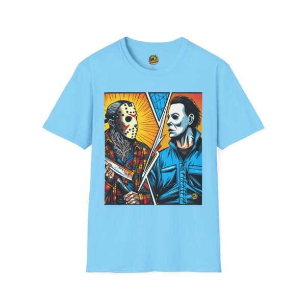 Jason & Michael Halloween Shirt | Funny Vintage Horror Tee - Image 33