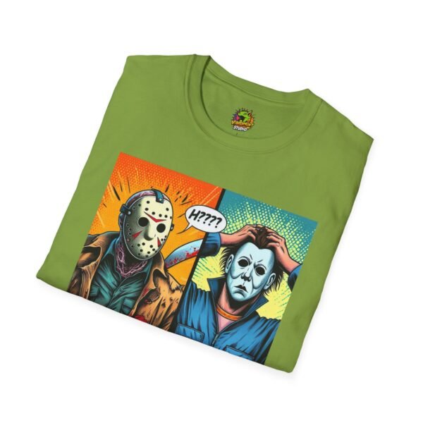 Jason Voorhees & Michael Myers Shirt | Funny Halloween Picnic Tee - Image 24
