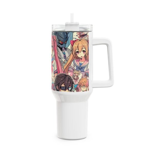 Stanley Comics Themed Tumbler | Anime Geek Drinkware for Gamers | Colorful Cartoon Tumbler - Image 4