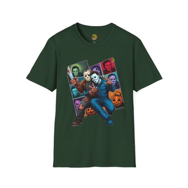 Jason Voorhees & Michael Myers Funny Shirt | Halloween Picnic Tee - Image 29