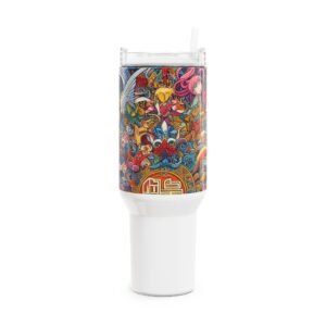 Stanley 1913 Tumbler | Anime Geek Drinkware | Colorful Cartoon Tumbler