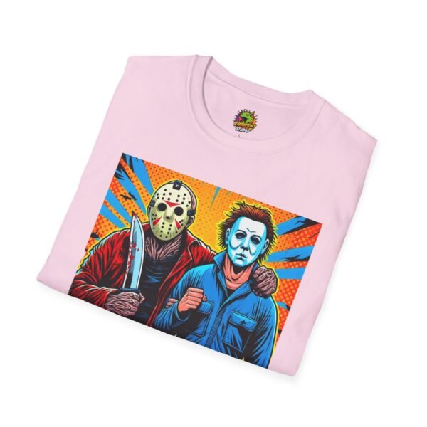Jason Voorhees & Michael Myers Shirt | Funny Halloween Horror Tee - Image 60