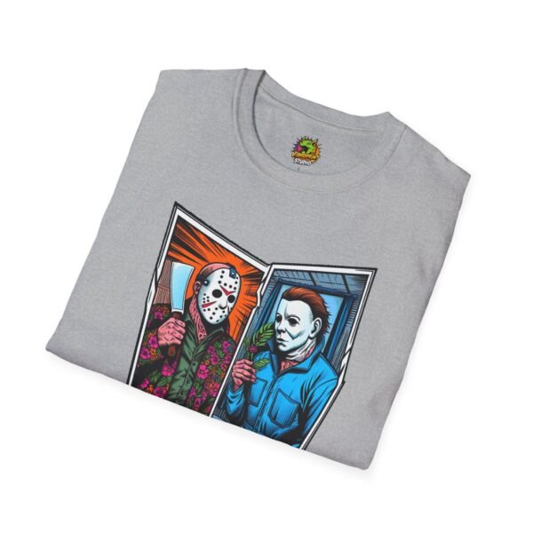 Jason Voorhees & Michael Myers Shirt | Funny Halloween Horror Tee - Image 12