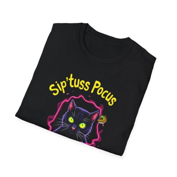 Fall Seasoned Shirt | Hocus Pocus Shirt | Fall Season Shirt | Retro 80s Neon | Halloween Party Tee | Pumpkin Shirt | Cat Lover Gift - Image 4