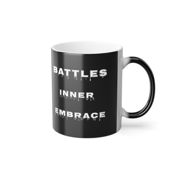 Stranger Things Eleven Final Stand heat-activated color changing mug showing revealed artwork.