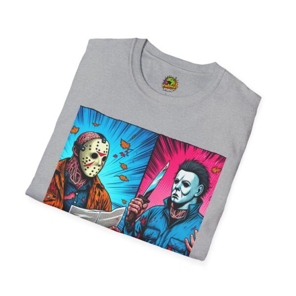 Michael Myers Vintage Tee | Jason Voorhees Funny Halloween Picnic Shirt - Image 12