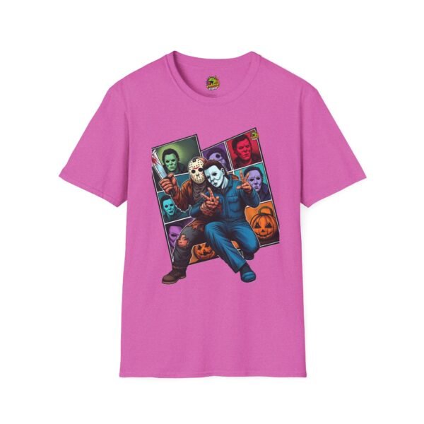 Jason Voorhees & Michael Myers Funny Shirt | Halloween Picnic Tee - Image 61