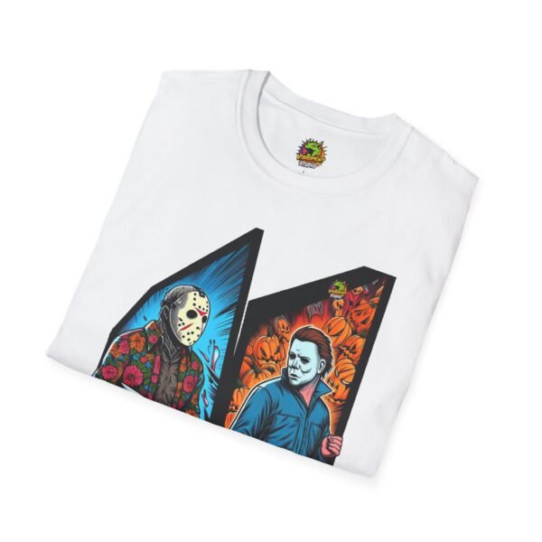Jason Voorhees & Michael Myers Funny Halloween Shirt - Image 4