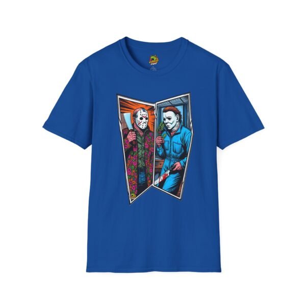 Jason Voorhees & Michael Myers Shirt | Funny Halloween Horror Tee - Image 41