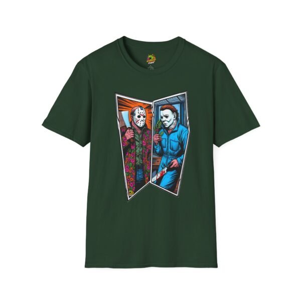 Jason Voorhees & Michael Myers Shirt | Funny Halloween Horror Tee - Image 29