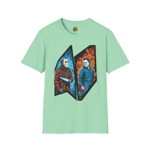 Jason Voorhees & Michael Myers Funny Halloween Shirt - Image 25