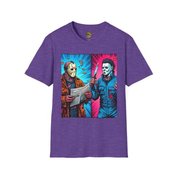 Michael Myers Vintage Tee | Jason Voorhees Funny Halloween Picnic Shirt - Image 53