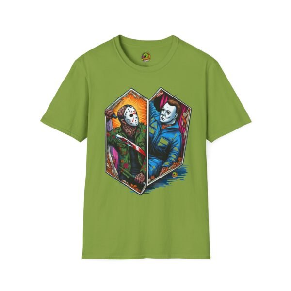 Jason & Michael Funny Halloween T-Shirt | Michael Myers Vintage Tee - Image 21
