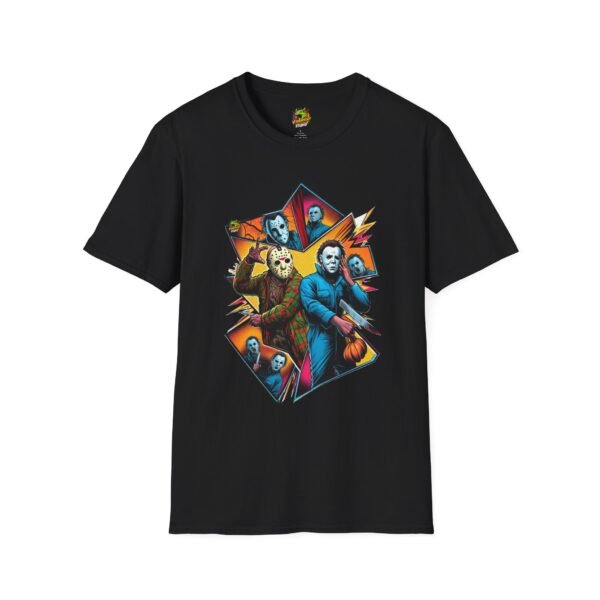Jason Voorhees & Michael Myers Shirt | Funny Halloween Horror Tee - Image 5