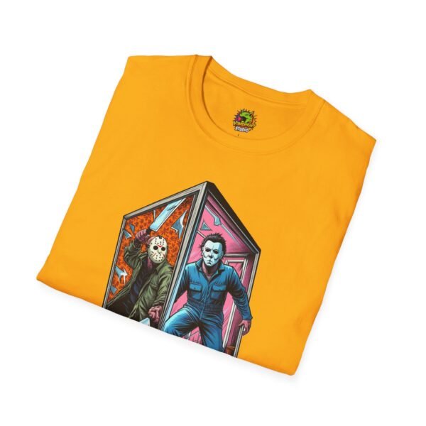 Jason & Michael Myers Funny Halloween Shirt | Vintage Horror Tee - Image 16