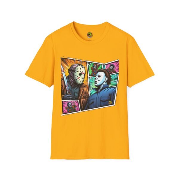 Jason Voorhees & Michael Myers Shirt | Funny Vintage Halloween Tee - Image 13