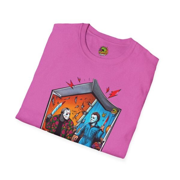 Michael Myers Shirt | Jason Voorhees Funny Picnic Halloween Tee - Image 64