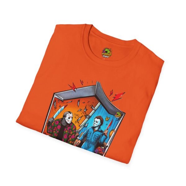 Michael Myers Shirt | Jason Voorhees Funny Picnic Halloween Tee - Image 20