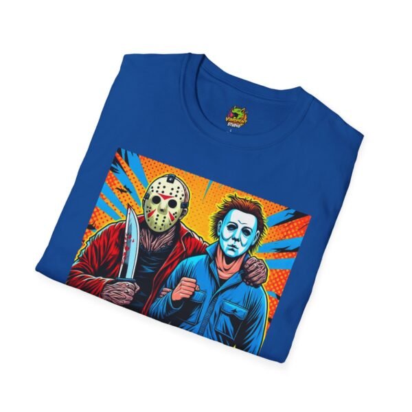 Jason Voorhees & Michael Myers Shirt | Funny Halloween Horror Tee - Image 44