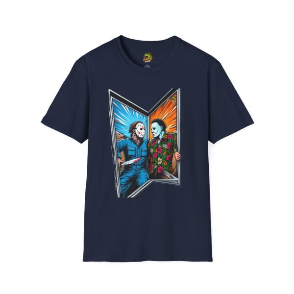 Funny Michael Myers Shirt | Jason Voorhees and Michael Halloween Tee - Image 49