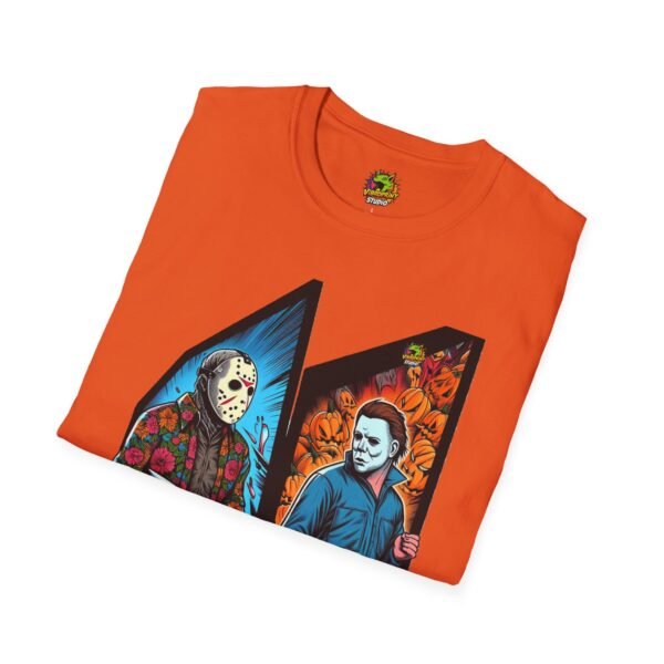 Jason Voorhees & Michael Myers Funny Halloween Shirt - Image 20