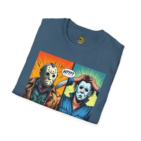 Jason Voorhees & Michael Myers Shirt | Funny Halloween Picnic Tee - Image 40