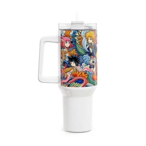 Stanley Comics Themed Tumbler | Geek and Anime Fans Drinkware | Colorful Cartoon Tumbler - Image 2
