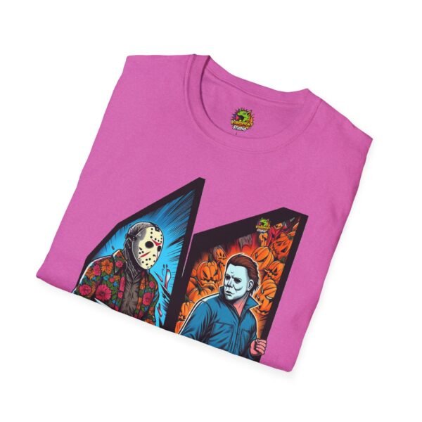 Jason Voorhees & Michael Myers Funny Halloween Shirt - Image 64