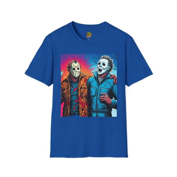 Jason Voorhees & Michael Myers Shirt | Funny Vintage Halloween Tee - Image 41