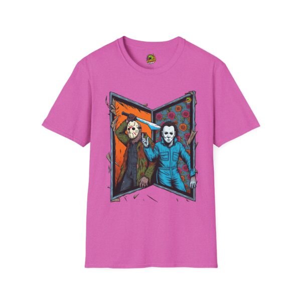 Jason Voorhees & Michael Myers T-Shirt | Funny Horror Tee - Image 61