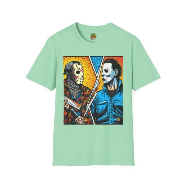 Jason & Michael Halloween Shirt | Funny Vintage Horror Tee - Image 25