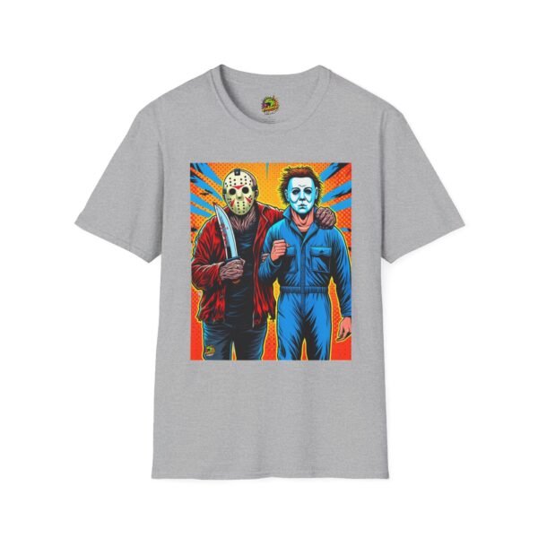 Jason Voorhees & Michael Myers Shirt | Funny Halloween Horror Tee - Image 9