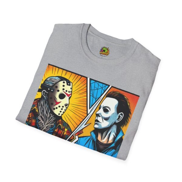 Jason & Michael Halloween Shirt | Funny Vintage Horror Tee - Image 12