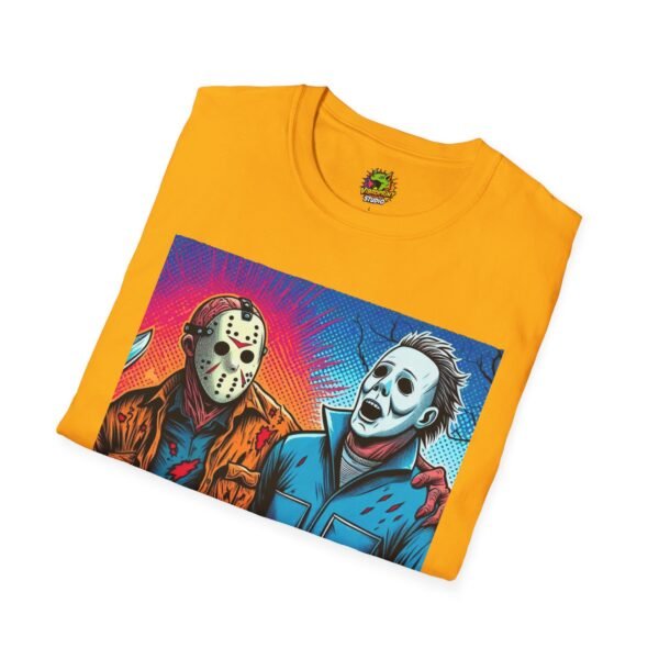 Jason Voorhees & Michael Myers Shirt | Funny Vintage Halloween Tee - Image 16